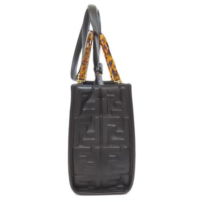 FENDI フェンディ サンシャイン スモール 2WAY ハンドバッグ カーフ レディース 中古