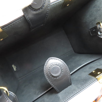 FENDI フェンディ サンシャイン スモール 2WAY ハンドバッグ カーフ レディース 中古