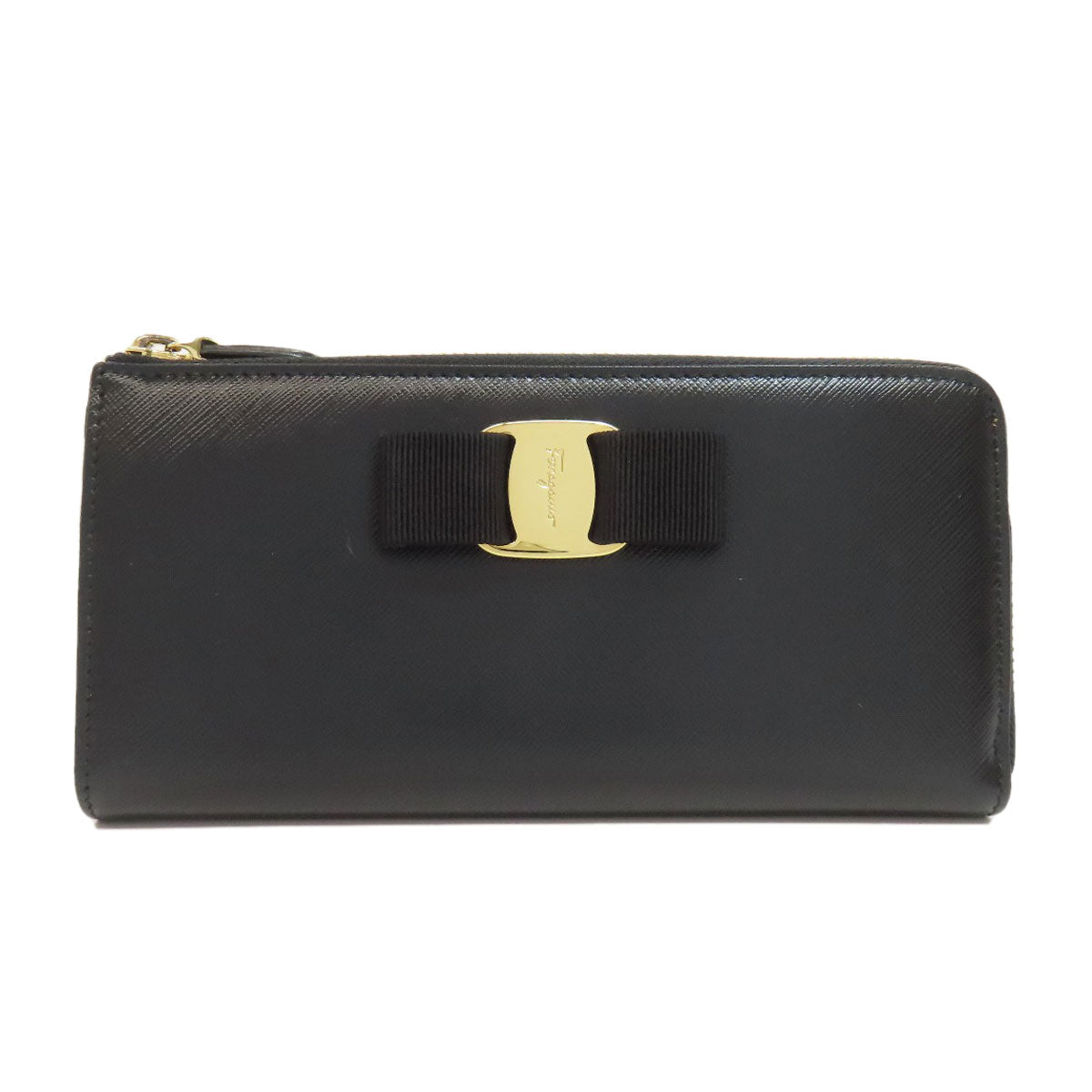 Salvatore Ferragamo サルヴァトーレフェラガモ ヴァラリボン 長財布（小銭入れあり） レザー レディース 中古