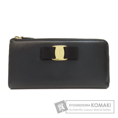 Salvatore Ferragamo サルヴァトーレフェラガモ ヴァラリボン 長財布（小銭入れあり） レザー レディース 中古