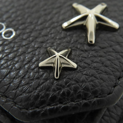 Jimmy Choo ジミーチュウ スターモチーフ コンパクトウォレット 二つ折り財布（小銭入れあり） レザー レディース 中古