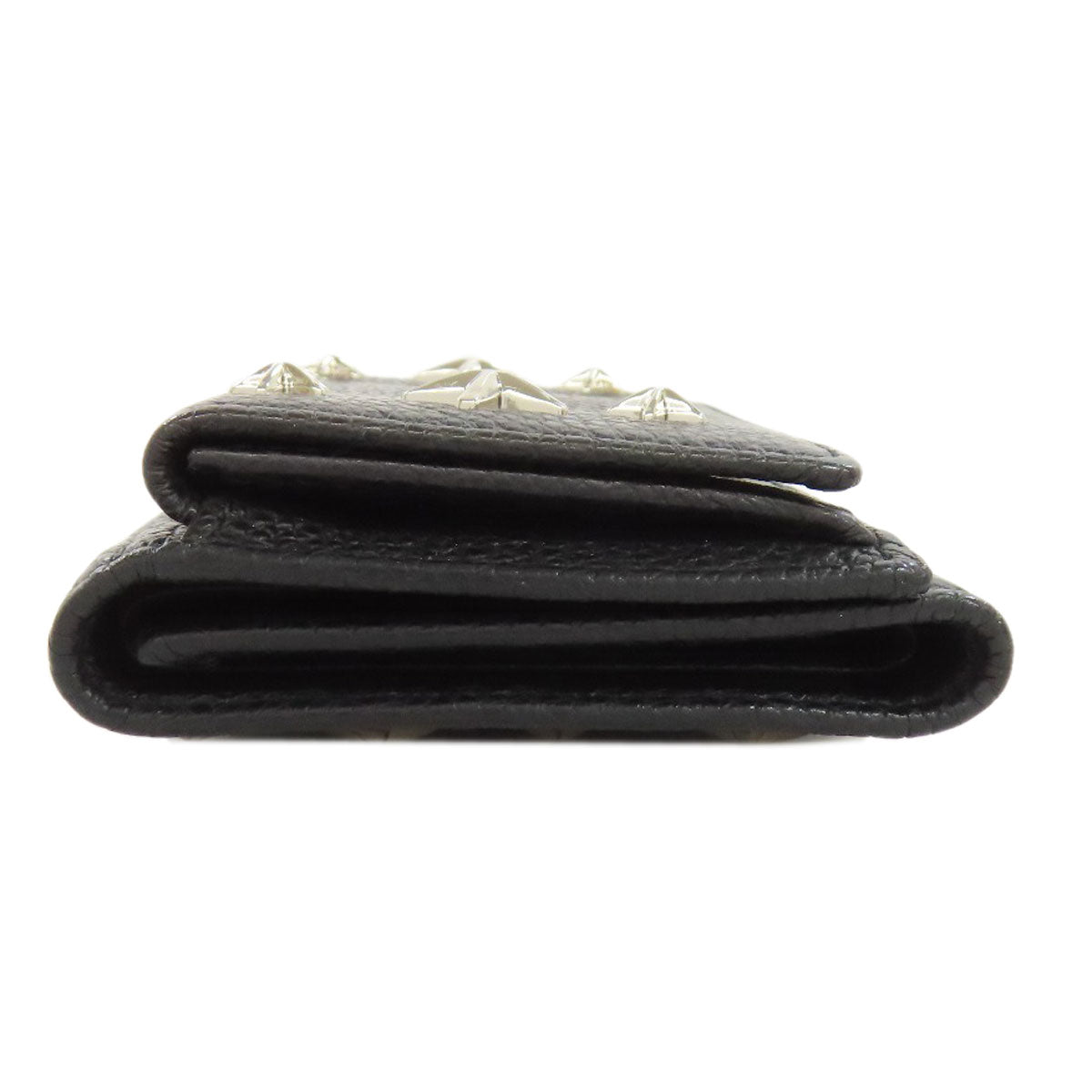 Jimmy Choo ジミーチュウ スターモチーフ コンパクトウォレット 二つ折り財布（小銭入れあり） レザー レディース 中古