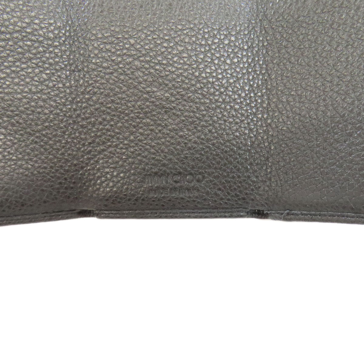 Jimmy Choo ジミーチュウ スターモチーフ コンパクトウォレット 二つ折り財布（小銭入れあり） レザー レディース 中古
