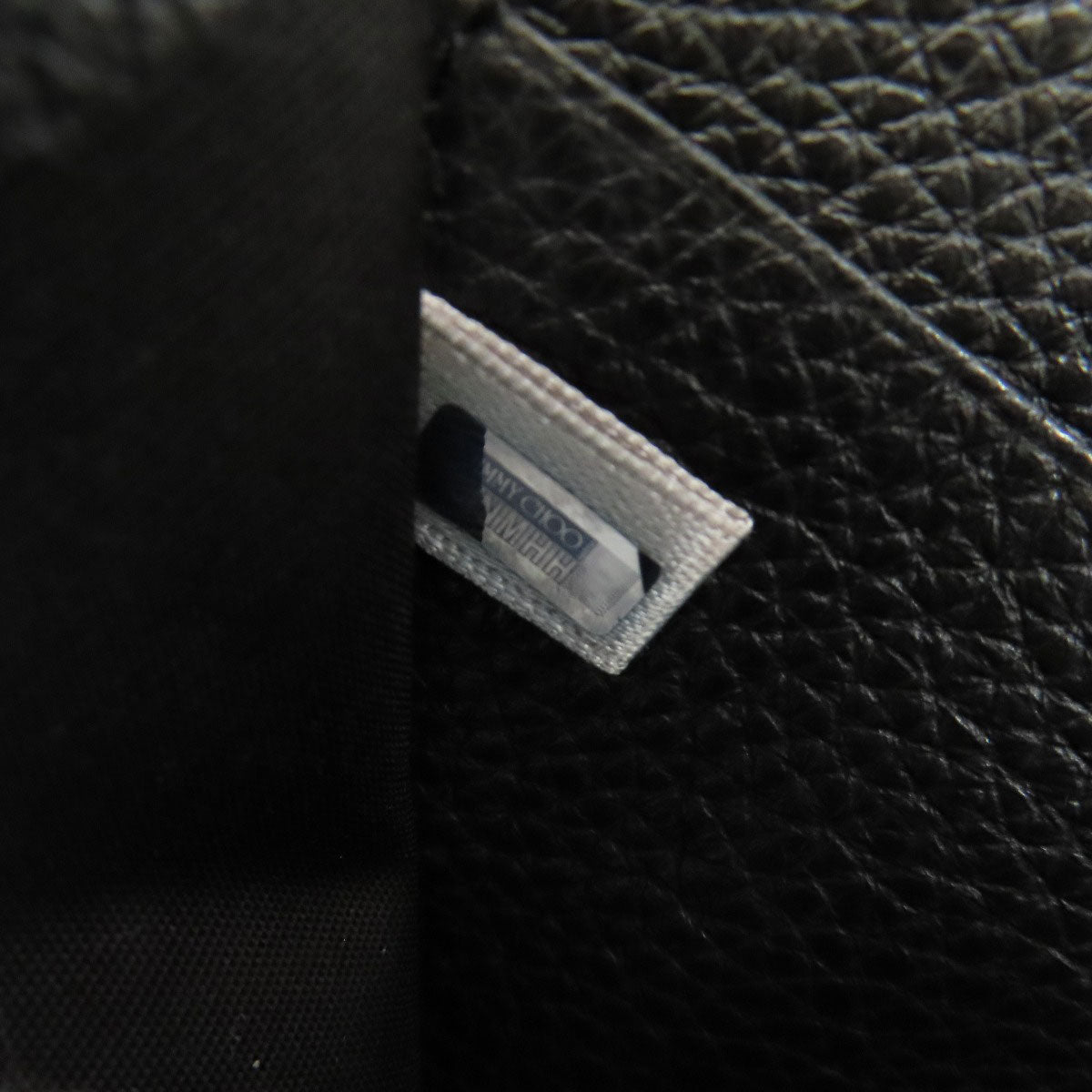 Jimmy Choo ジミーチュウ スターモチーフ コンパクトウォレット 二つ折り財布（小銭入れあり） レザー レディース 中古