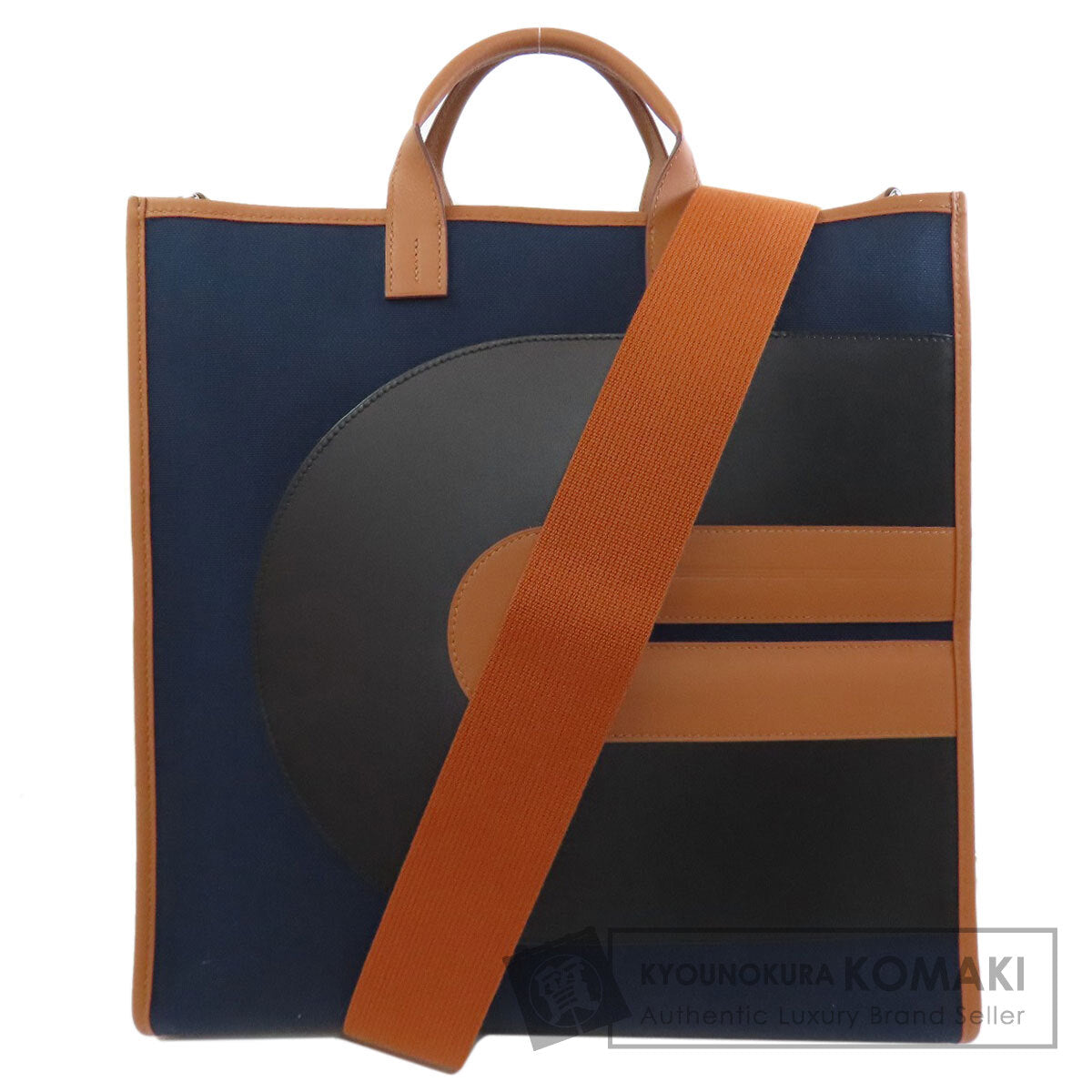 HERMES エルメス VINYL ハンドバッグ トワルオフィシェ レディース 中古