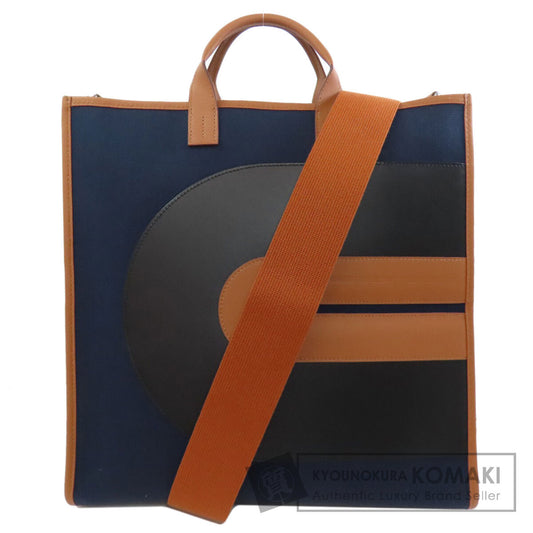 HERMES エルメス VINYL ハンドバッグ トワルオフィシェ レディース 中古