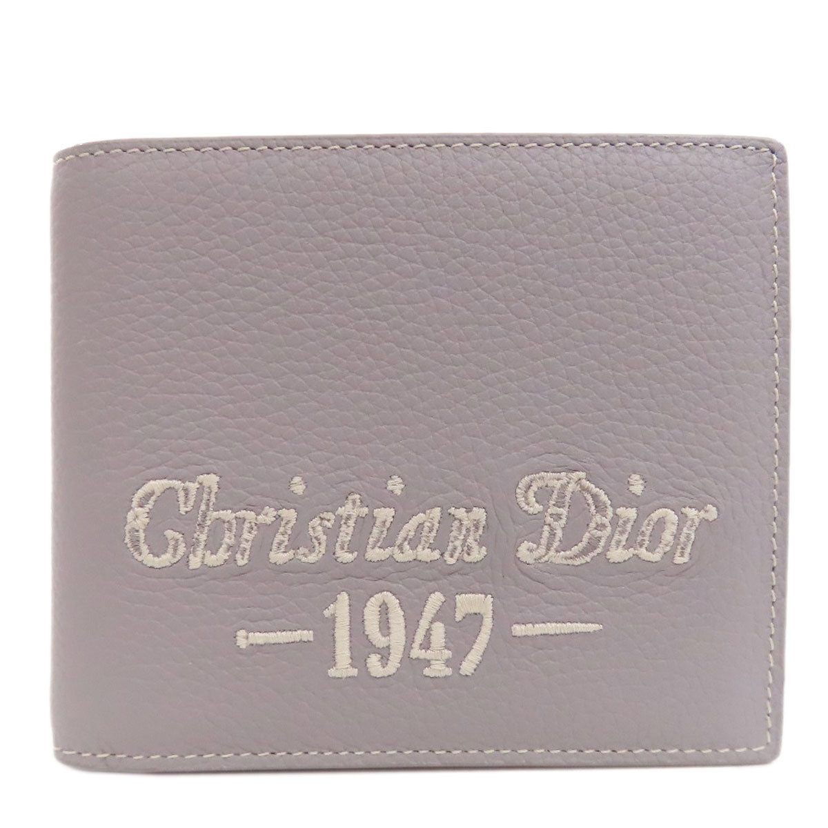CHRISTIAN DIOR クリスチャンディオール ロゴ 二つ折り財布（小銭入れあり） レザー レディース 中古