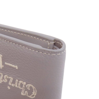 CHRISTIAN DIOR クリスチャンディオール ロゴ 二つ折り財布（小銭入れあり） レザー レディース 中古