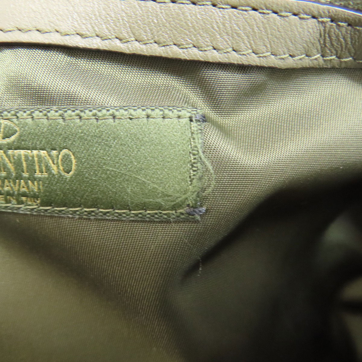 VALENTINO ヴァレンティノ カモフラージュ柄 スターモチーフ ショルダーバッグ ナイロン レディース 中古