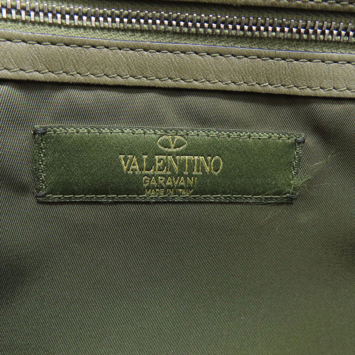 VALENTINO ヴァレンティノ カモフラージュ柄 スターモチーフ ショルダーバッグ ナイロン レディース 中古