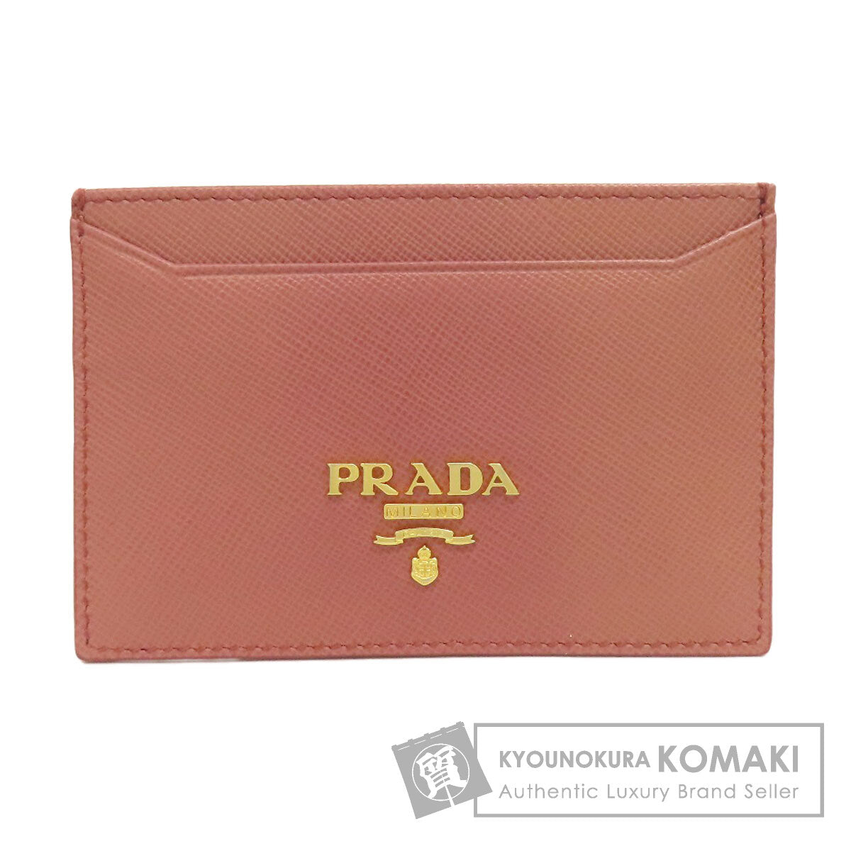 PRADA プラダ ロゴ カードケース サフィアーノ レディース 中古