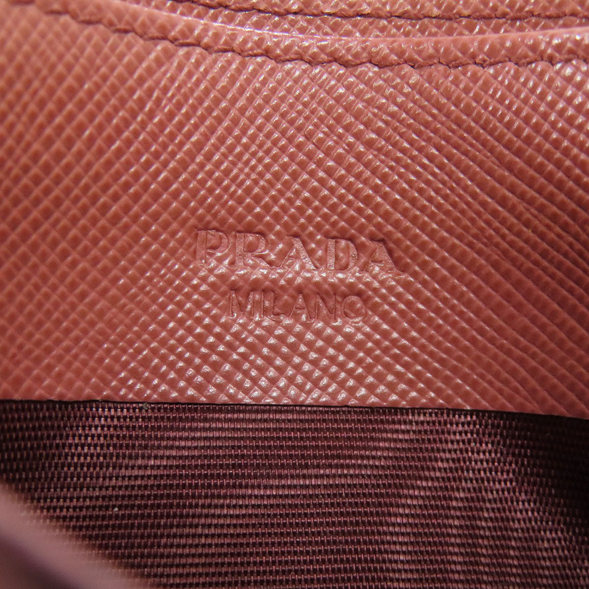 PRADA プラダ ロゴ カードケース サフィアーノ レディース 中古