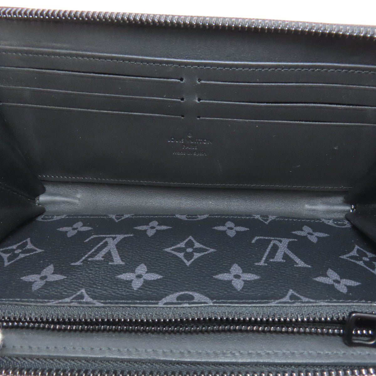 LOUIS VUITTON ルイヴィトン M80558 ジッピー・ウォレット 長財布（小銭入れあり） モノグラムエクリプス メンズ 中古