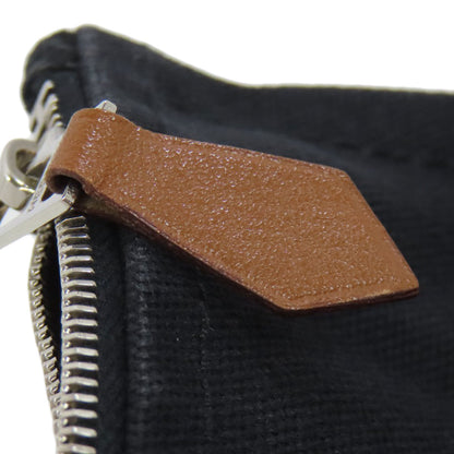 HERMES エルメス ロゴ アクセサリーポーチ コットン レディース 中古