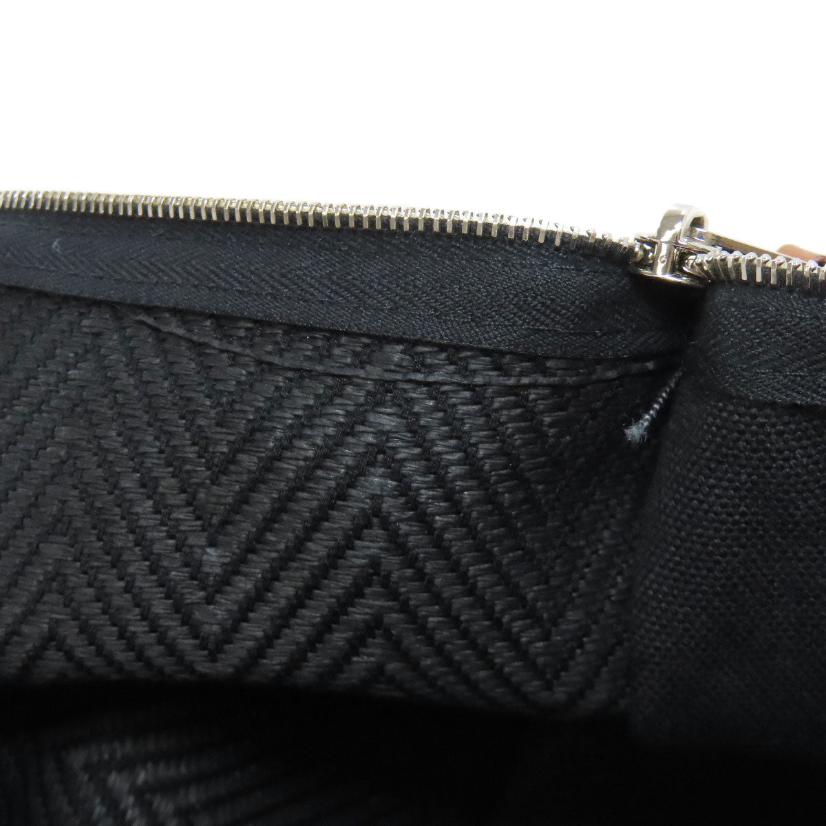 HERMES エルメス ロゴ アクセサリーポーチ コットン レディース 中古