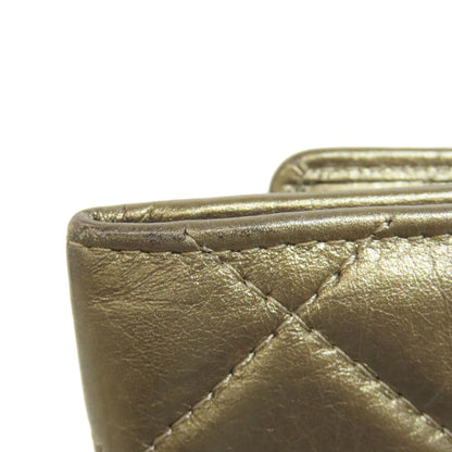 CHANEL シャネル カンボンライン シルバー金具 二つ折り財布（小銭入れあり） カーフ レディース 中古