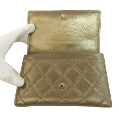 CHANEL シャネル カンボンライン シルバー金具 二つ折り財布（小銭入れあり） カーフ レディース 中古