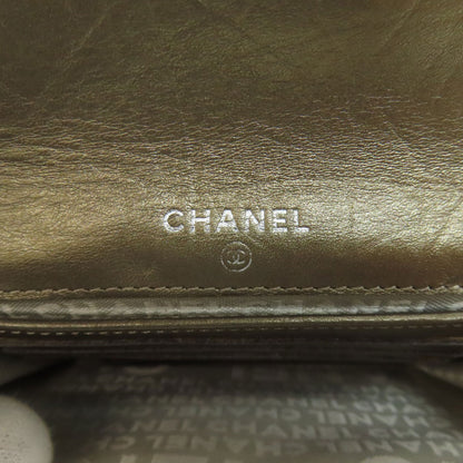CHANEL シャネル カンボンライン シルバー金具 二つ折り財布（小銭入れあり） カーフ レディース 中古