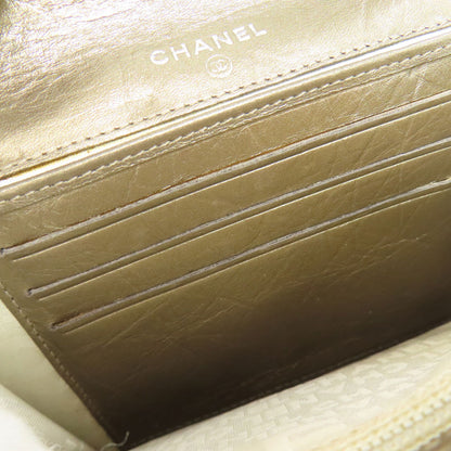 CHANEL シャネル カンボンライン シルバー金具 二つ折り財布（小銭入れあり） カーフ レディース 中古