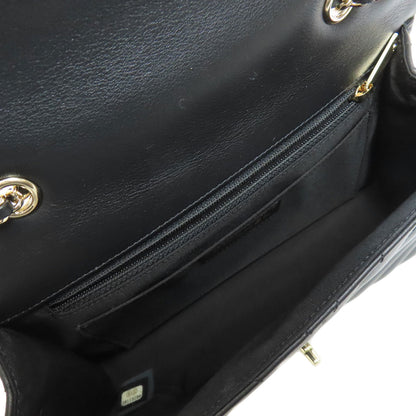 CHANEL シャネル チェーンショルダー Vステッチ ゴールド金具 ショルダーバッグ ラムスキン レディース 中古