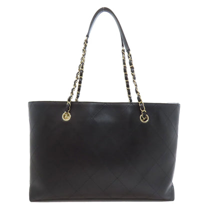 CHANEL シャネル チェーントート ゴールド金具 トートバッグ カーフ レディース 中古