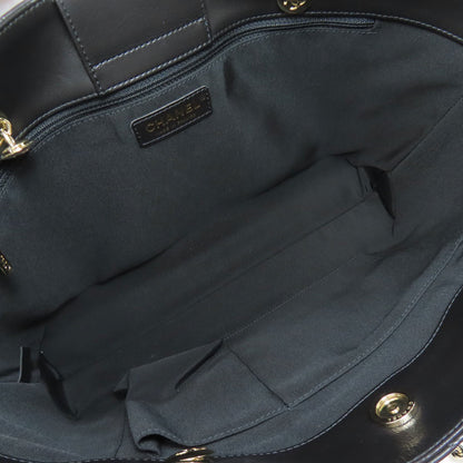 CHANEL シャネル チェーントート ゴールド金具 トートバッグ カーフ レディース 中古
