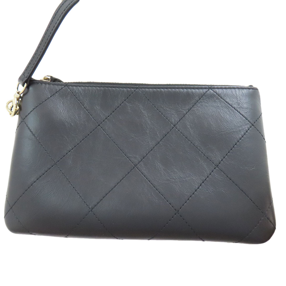 CHANEL シャネル チェーントート ゴールド金具 トートバッグ カーフ レディース 中古