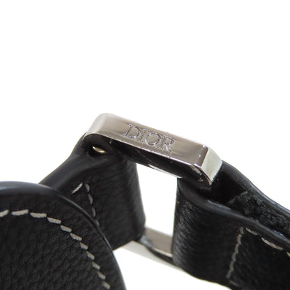 CHRISTIAN DIOR クリスチャンディオール ビー サドル ショルダーバッグ カーフ レディース 中古