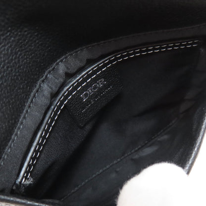 CHRISTIAN DIOR クリスチャンディオール ビー サドル ショルダーバッグ カーフ レディース 中古