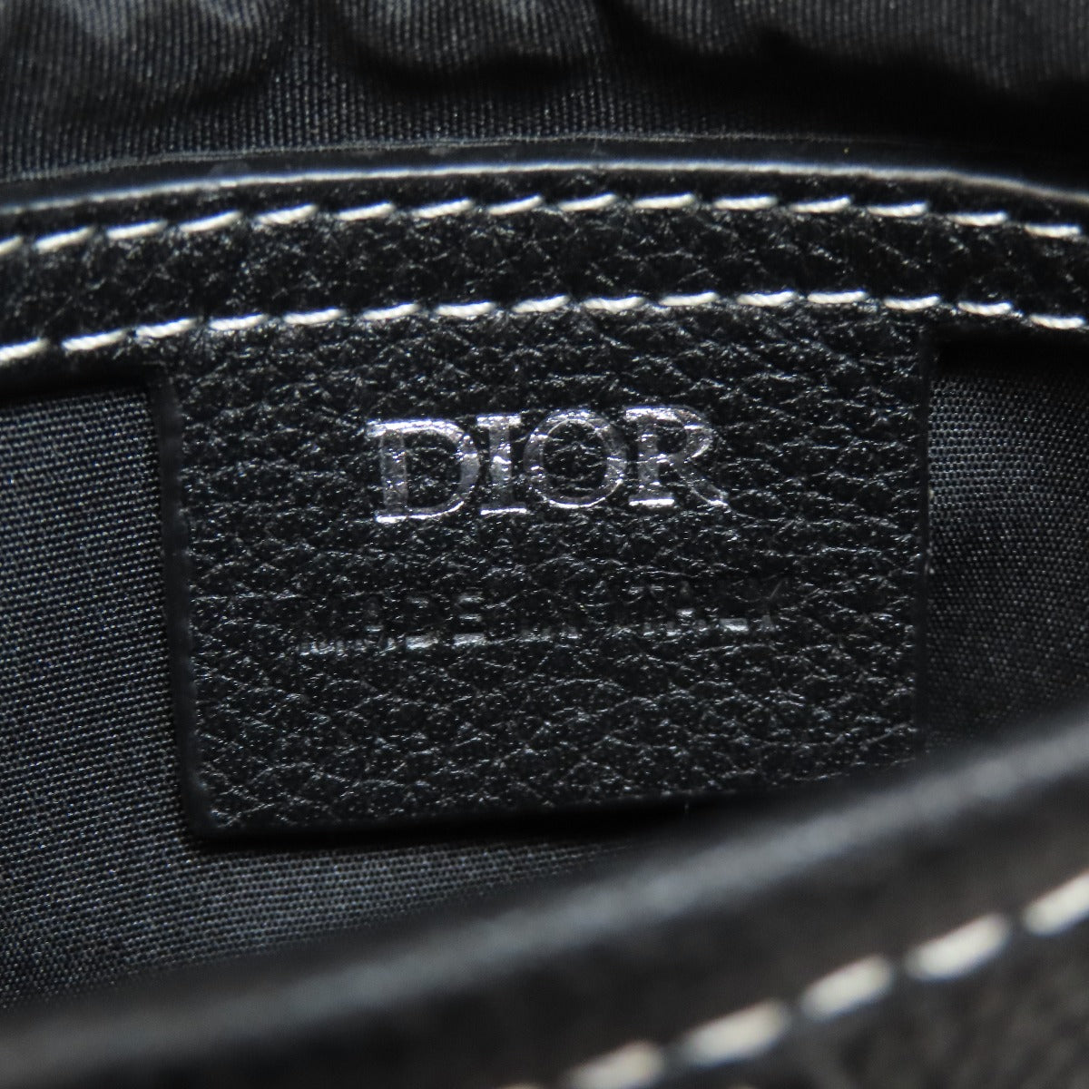 CHRISTIAN DIOR クリスチャンディオール ビー サドル ショルダーバッグ カーフ レディース 中古