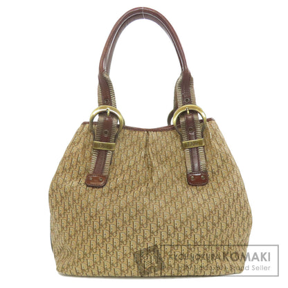 CHRISTIAN DIOR クリスチャンディオール トロッター柄 ハンドバッグ キャンバス レディース 中古