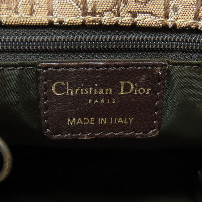 CHRISTIAN DIOR クリスチャンディオール トロッター柄 ハンドバッグ キャンバス レディース 中古