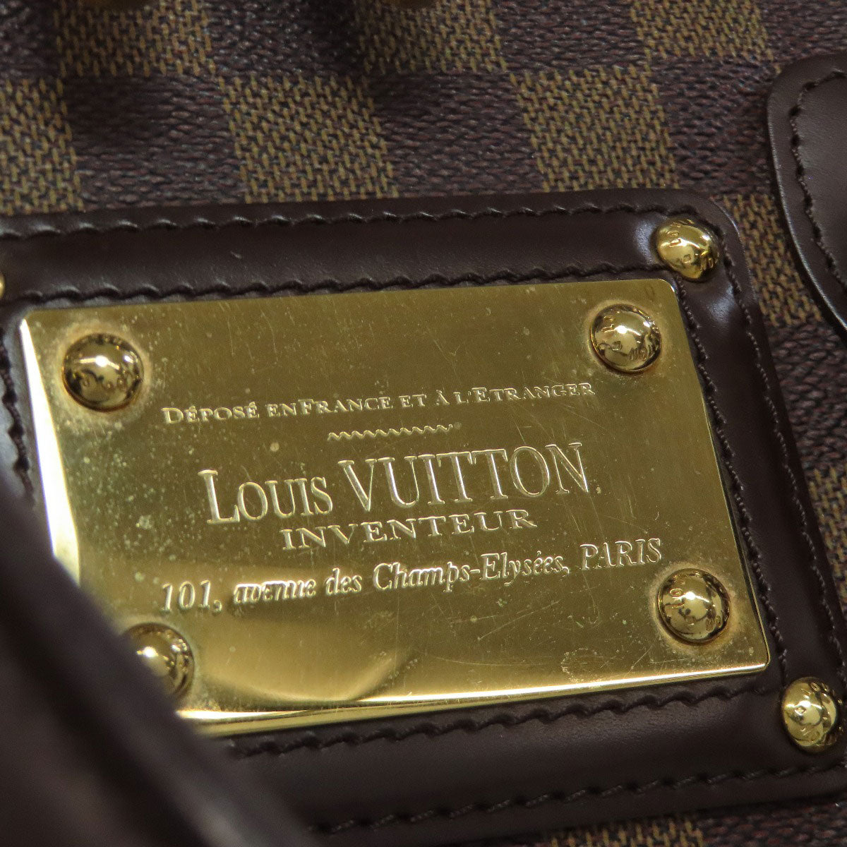 LOUIS VUITTON ルイヴィトン N52000 バークレイ ボストンバッグ ダミエキャンバス レディース 中古