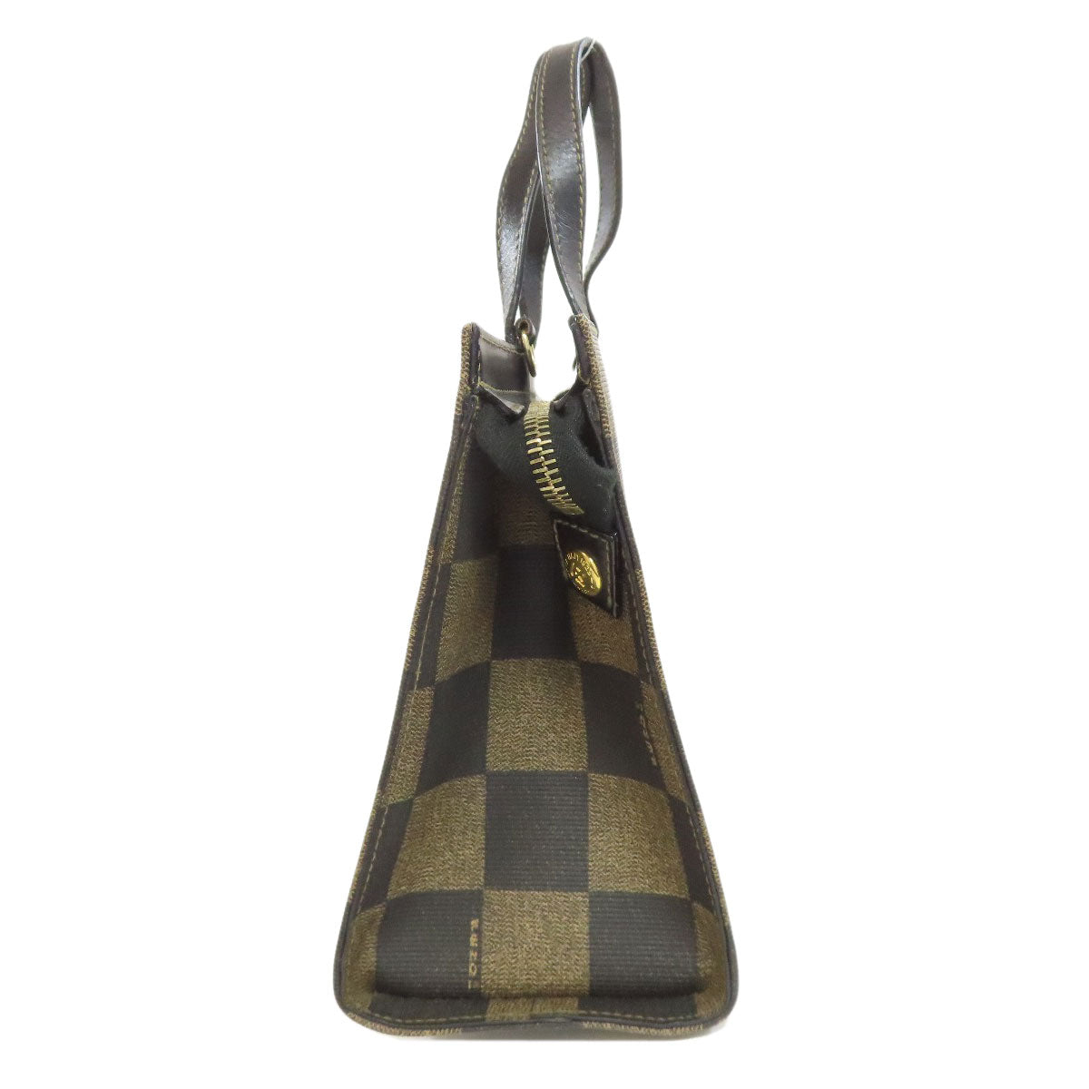 FENDI フェンディ 市松模様 2WAY ハンドバッグ PVC レディース 中古