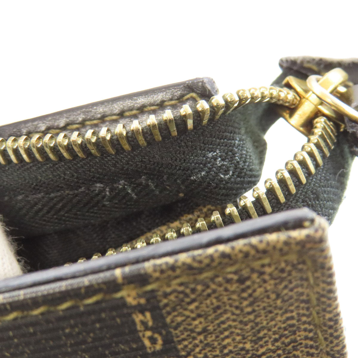 FENDI フェンディ 市松模様 2WAY ハンドバッグ PVC レディース 中古