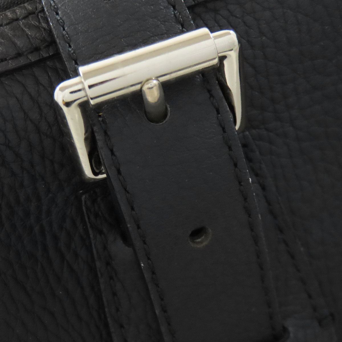 BURBERRY バーバリー ロゴ ハンドバッグ レザー レディース 中古