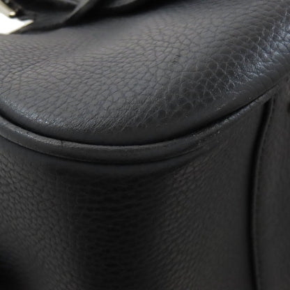 BURBERRY バーバリー ロゴ ハンドバッグ レザー レディース 中古