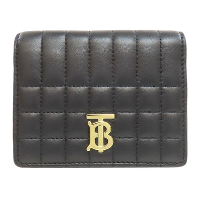 BURBERRY バーバリー ローラ TBロゴ 二つ折り財布（小銭入れあり） レザー レディース 中古