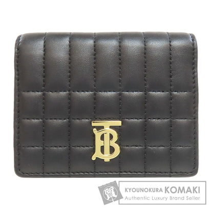 BURBERRY バーバリー ローラ TBロゴ 二つ折り財布（小銭入れあり） レザー レディース 中古