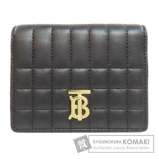 BURBERRY バーバリー ローラ TBロゴ 二つ折り財布（小銭入れあり） レザー レディース 中古