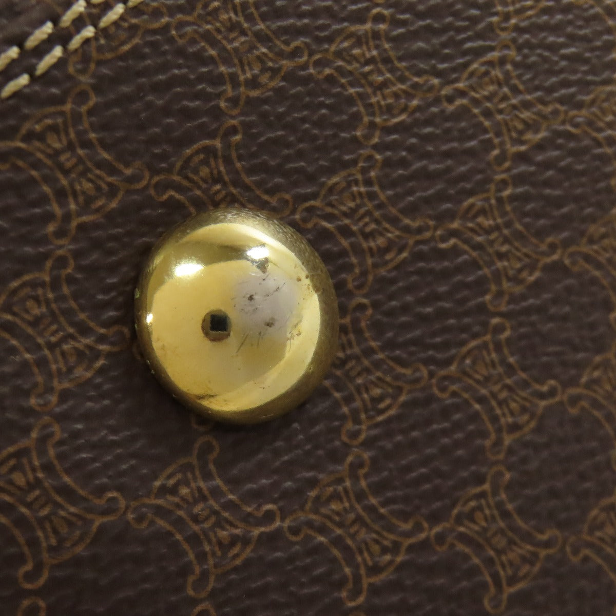 CELINE セリーヌ マカダム柄 ボストンバッグ PVC レディース 中古