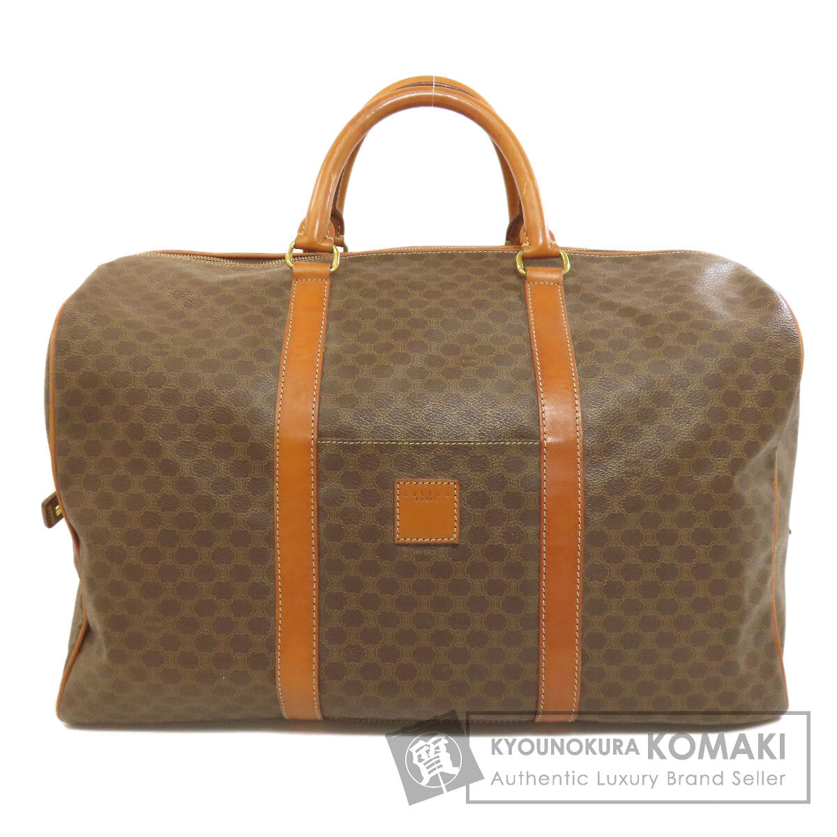 CELINE セリーヌ マカダム柄 ボストンバッグ PVC レディース 中古