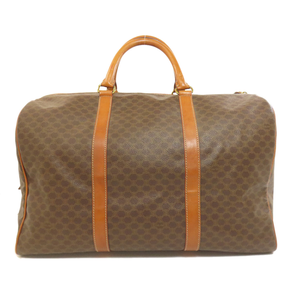 CELINE セリーヌ マカダム柄 ボストンバッグ PVC レディース 中古