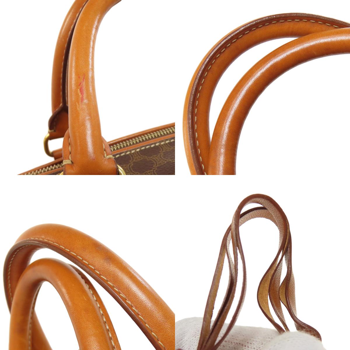 CELINE セリーヌ マカダム柄 ボストンバッグ PVC レディース 中古