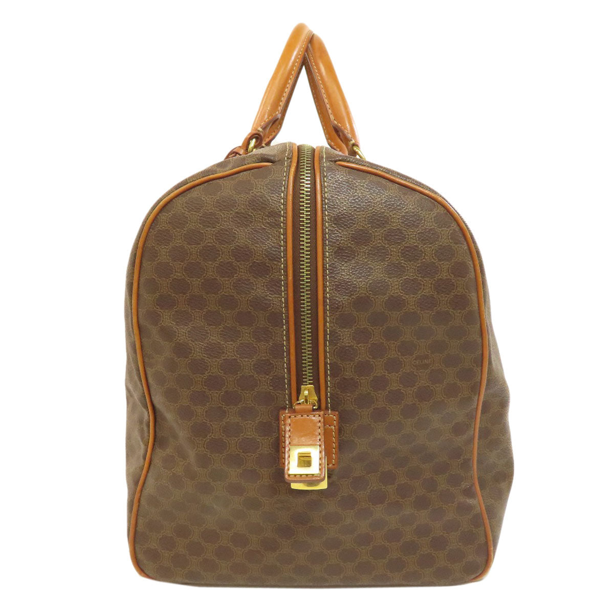 CELINE セリーヌ マカダム柄 ボストンバッグ PVC レディース 中古