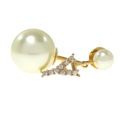CHRISTIAN DIOR クリスチャンディオール Yイニシャル フェイクパール タイピン 金属製 メンズ 中古