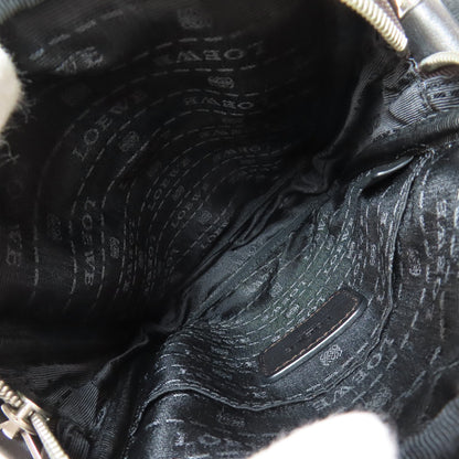 LOEWE ロエベ アナグラム ショルダーバッグ レザー レディース 中古