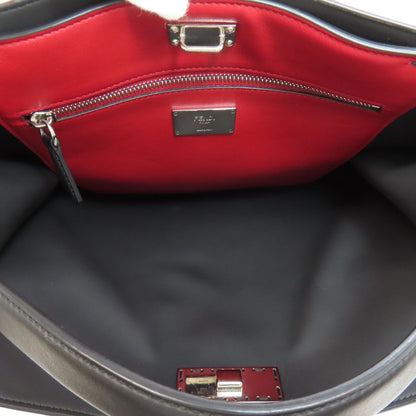 FENDI フェンディ ピーカブー エックスライト 2WAY ハンドバッグ カーフ レディース 中古