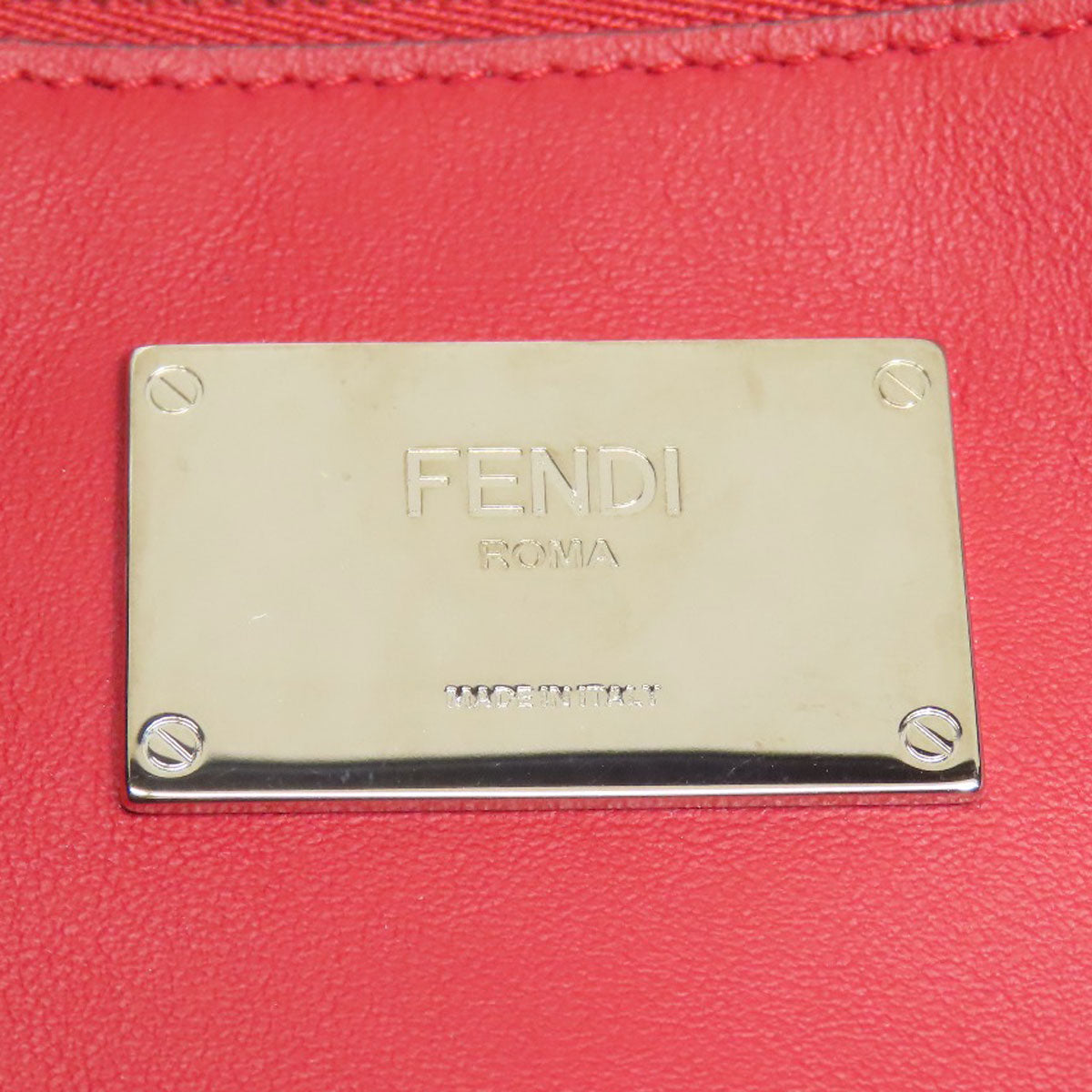 FENDI フェンディ ピーカブー エックスライト 2WAY ハンドバッグ カーフ レディース 中古