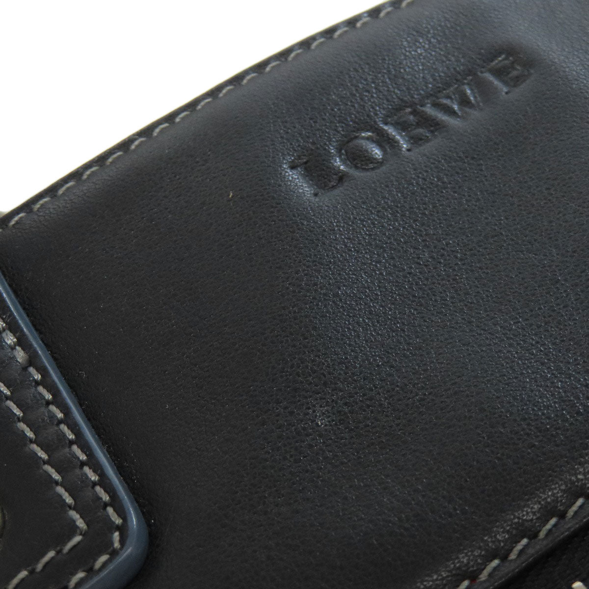 LOEWE ロエベ ロゴ ハンドバッグ レザー レディース 中古